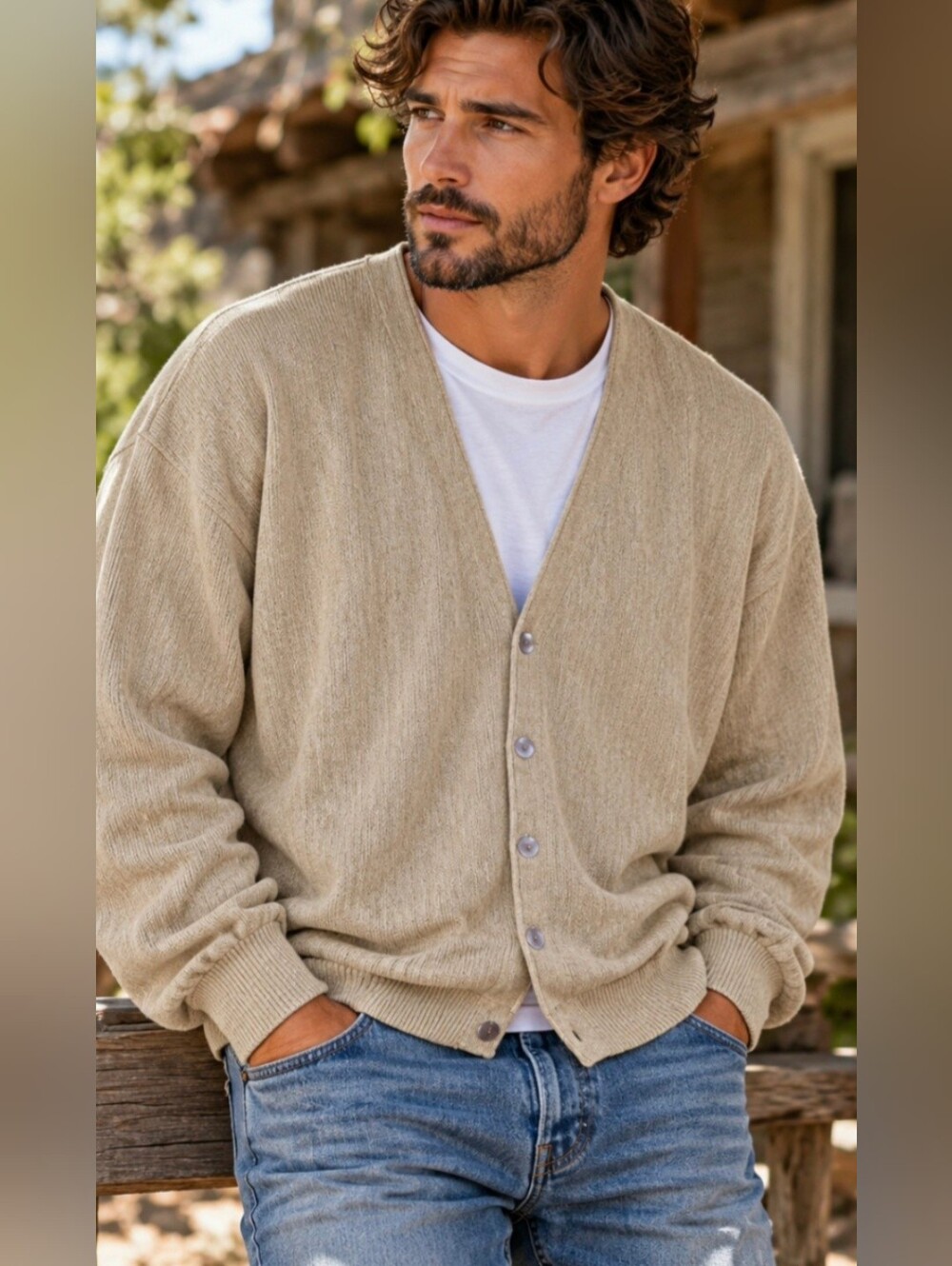 Vintage Robert Bruce XL Cardigan Orlon Acrylic Made in USA Union Made